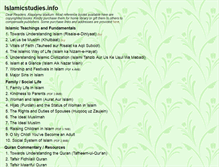 Tablet Screenshot of islamicstudies.info
